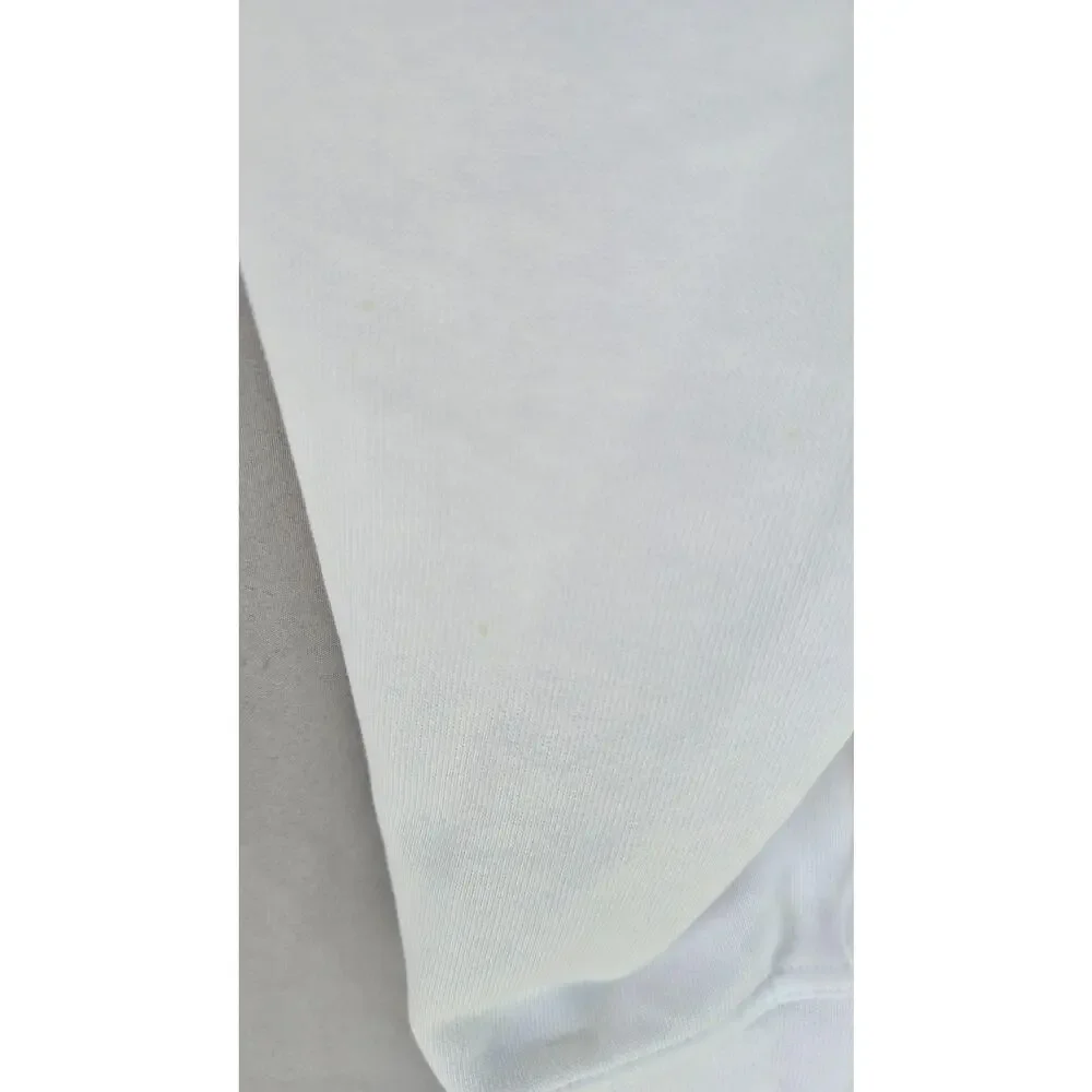 Nike Jogger Pants Mens Small White Dri-FIT French Terry Elastic Waist *stains